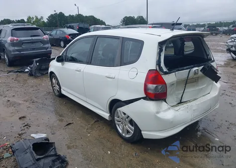 2007 Honda Fit Sport from USA, damaged, VIN JHMGD38637S018714